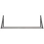 Estantes pared 2 uds madera ingeniería gris Sonoma 80x25x25,5cm en Estanterías | Comprar online en Foru.es
