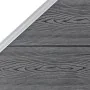 Set de valla 10 cuadradas + 1 oblicua WPC gris 1830x186 cm de vidaXL, Paneles de vallas - Ref: Foro24-3053242, Precio: 3,00 €...