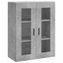 Armario de pared gris hormigón 69,5x34x90 cm de vidaXL, Aparadores - Ref: Foro24-828496, Precio: 68,35 €, Descuento: %