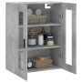Armario de pared gris hormigón 69,5x34x90 cm de vidaXL, Aparadores - Ref: Foro24-828496, Precio: 68,35 €, Descuento: %