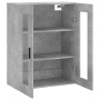 Armario de pared gris hormigón 69,5x34x90 cm de vidaXL, Aparadores - Ref: Foro24-828496, Precio: 68,35 €, Descuento: %