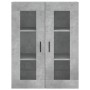 Armario de pared gris hormigón 69,5x34x90 cm de vidaXL, Aparadores - Ref: Foro24-828496, Precio: 68,35 €, Descuento: %