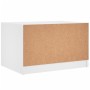 Mesa de centro con puertas de vidrio blanca 68x50x42 cm en Mesas de centro | Comprar online en Foru.es