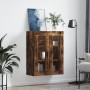 Armario de pared roble ahumado 69,5x34x90 cm de vidaXL, Aparadores - Ref: Foro24-828497, Precio: 81,90 €, Descuento: %