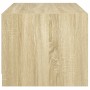 Mesa de centro con puertas de vidrio roble Sonoma 68x50x42 cm en Mesas de centro | Comprar online en Foru.es