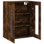 Armario de pared roble ahumado 69,5x34x90 cm de vidaXL, Aparadores - Ref: Foro24-828497, Precio: 81,90 €, Descuento: %