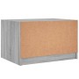 Mesa de centro con puertas de vidrio gris Sonoma 68x50x42 cm en Mesas de centro | Comprar online en Foru.es
