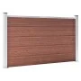 Valla de jardín de WPC marrón 526x106 cm de vidaXL, Paneles de vallas - Ref: Foro24-3053244, Precio: 491,93 €, Descuento: %