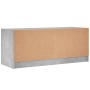 Mueble de TV con puertas de vidrio gris hormigón 102x37x42 cm en Muebles TV | Comprar online en Foru.es