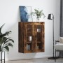 Armario de pared roble ahumado 69,5x34x90 cm de vidaXL, Aparadores - Ref: Foro24-828505, Precio: 69,90 €, Descuento: %