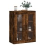 Armario de pared roble ahumado 69,5x34x90 cm de vidaXL, Aparadores - Ref: Foro24-828505, Precio: 69,90 €, Descuento: %