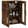Armario de pared roble ahumado 69,5x34x90 cm de vidaXL, Aparadores - Ref: Foro24-828505, Precio: 69,90 €, Descuento: %