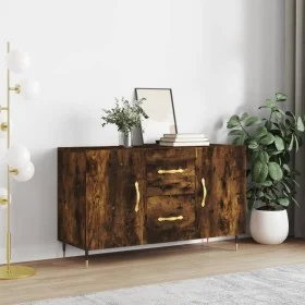 Aparador madera de ingeniería roble ahumado 100x36x60 cm de vidaXL, Aparadores - Ref: Foro24-828153, Precio: 102,26 €, Descue...