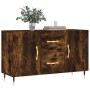 Aparador madera de ingeniería roble ahumado 100x36x60 cm de vidaXL, Aparadores - Ref: Foro24-828153, Precio: 103,35 €, Descue...