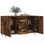 Aparador madera de ingeniería roble ahumado 100x36x60 cm de vidaXL, Aparadores - Ref: Foro24-828153, Precio: 103,35 €, Descue...