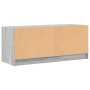Mueble de TV con puertas de vidrio gris Sonoma 102x37x42 cm en Muebles TV | Comprar online en Foru.es