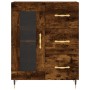 Aparador de madera de ingeniería roble ahumado 69,5x34x90 cm de vidaXL, Aparadores - Ref: Foro24-828025, Precio: 69,24 €, Des...