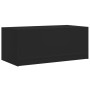 Mesa de centro con puertas de vidrio negra 102x50x42 cm en Mesas de centro | Comprar online en Foru.es