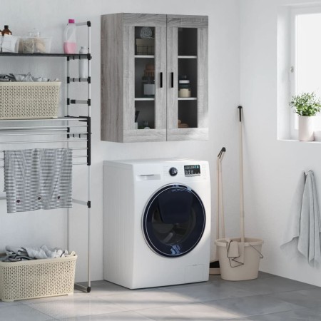 Armario de pared gris Sonoma 69,5x34x90 cm de vidaXL, Aparadores - Ref: Foro24-828498, Precio: 70,60 €, Descuento: %