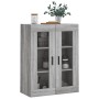Armario de pared gris Sonoma 69,5x34x90 cm de vidaXL, Aparadores - Ref: Foro24-828498, Precio: 70,60 €, Descuento: %