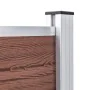 Valla de jardín de WPC marrón 872x106 cm de vidaXL, Paneles de vallas - Ref: Foro24-3053246, Precio: 781,28 €, Descuento: %