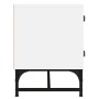 Mueble de TV con puertas de vidrio blanco 102x37x50 cm en Muebles TV | Comprar online en Foru.es