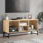 Mueble de TV con puertas de vidrio roble Sonoma 102x37x50 cm en Muebles TV | Comprar online en Foru.es