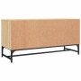 Mueble de TV con puertas de vidrio roble Sonoma 102x37x50 cm en Muebles TV | Comprar online en Foru.es