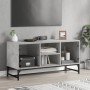Mueble de TV con puertas de vidrio gris hormigón 102x37x50 cm en Muebles TV | Comprar online en Foru.es