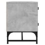 Mueble de TV con puertas de vidrio gris hormigón 102x37x50 cm en Muebles TV | Comprar online en Foru.es