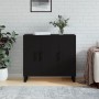 Aparador de madera de ingeniería negro 90x34x80 cm de vidaXL, Aparadores - Ref: Foro24-828133, Precio: 101,92 €, Descuento: %