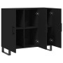 Aparador de madera de ingeniería negro 90x34x80 cm de vidaXL, Aparadores - Ref: Foro24-828133, Precio: 101,92 €, Descuento: %