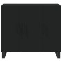 Aparador de madera de ingeniería negro 90x34x80 cm de vidaXL, Aparadores - Ref: Foro24-828133, Precio: 101,92 €, Descuento: %