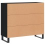 Aparador de madera de ingeniería negro 90x34x80 cm de vidaXL, Aparadores - Ref: Foro24-828133, Precio: 101,92 €, Descuento: %