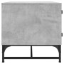 Mesa de centro puertas de vidrio gris hormigón 68,5x50x50 cm en Mesas de centro | Comprar online en Foru.es