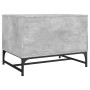 Mesa de centro puertas de vidrio gris hormigón 68,5x50x50 cm en Mesas de centro | Comprar online en Foru.es