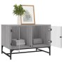 Mesa de centro con puertas de vidrio gris Sonoma 68,5x50x50 cm en Mesas de centro | Comprar online en Foru.es