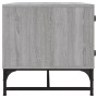 Mesa de centro con puertas de vidrio gris Sonoma 68,5x50x50 cm en Mesas de centro | Comprar online en Foru.es