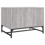 Mesa de centro con puertas de vidrio gris Sonoma 68,5x50x50 cm en Mesas de centro | Comprar online en Foru.es