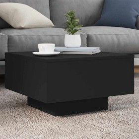 Mesa de centro madera de ingeniería negro 55x55x31 cm en Mesas de centro | Comprar online en Foru.es