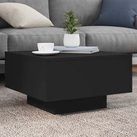 Mesa de centro madera de ingeniería negro 55x55x31 cm en Mesas de centro | Comprar online en Foru.es