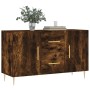 Aparador madera de ingeniería roble ahumado 100x36x60 cm de vidaXL, Aparadores - Ref: Foro24-828161, Precio: 82,73 €, Descuen...