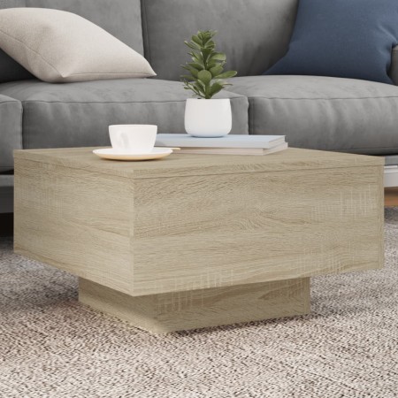 Mesa de centro madera de ingeniería roble Sonoma 55x55x31 cm en Mesas de centro | Comprar online en Foru.es