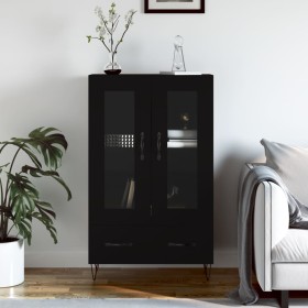 Aparador alto madera de ingeniería negro 69,5x31x115 cm de vidaXL, Aparadores - Ref: Foro24-828293, Precio: 87,42 €, Descuent...