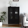 Aparador alto madera de ingeniería negro 69,5x31x115 cm de vidaXL, Aparadores - Ref: Foro24-828293, Precio: 87,42 €, Descuent...
