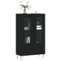 Aparador alto madera de ingeniería negro 69,5x31x115 cm de vidaXL, Aparadores - Ref: Foro24-828293, Precio: 87,42 €, Descuent...