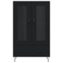 Aparador alto madera de ingeniería negro 69,5x31x115 cm de vidaXL, Aparadores - Ref: Foro24-828293, Precio: 87,42 €, Descuent...