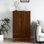 Aparador alto madera de ingeniería roble marrón 69,5x31x115 cm de vidaXL, Aparadores - Ref: Foro24-828211, Precio: 88,85 €, D...