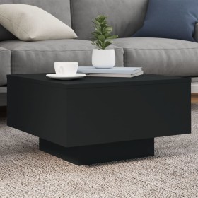Mesa de centro con luces LED negro 55x55x31 cm en Mesas de centro | Comprar online en Foru.es