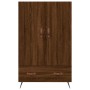 Aparador alto madera de ingeniería roble marrón 69,5x31x115 cm de vidaXL, Aparadores - Ref: Foro24-828211, Precio: 88,85 €, D...